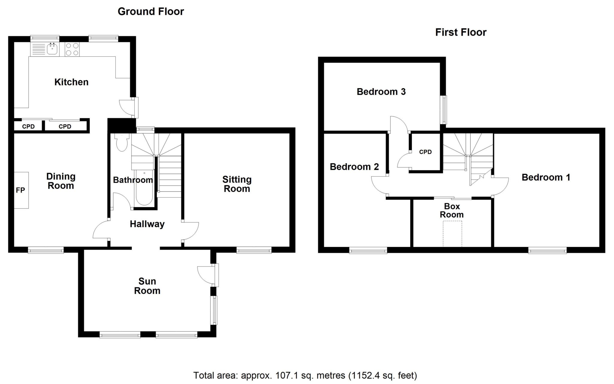 Otter Cottage, Ardaneaskan - Floor Plan - Isle of Skye Estate Agency