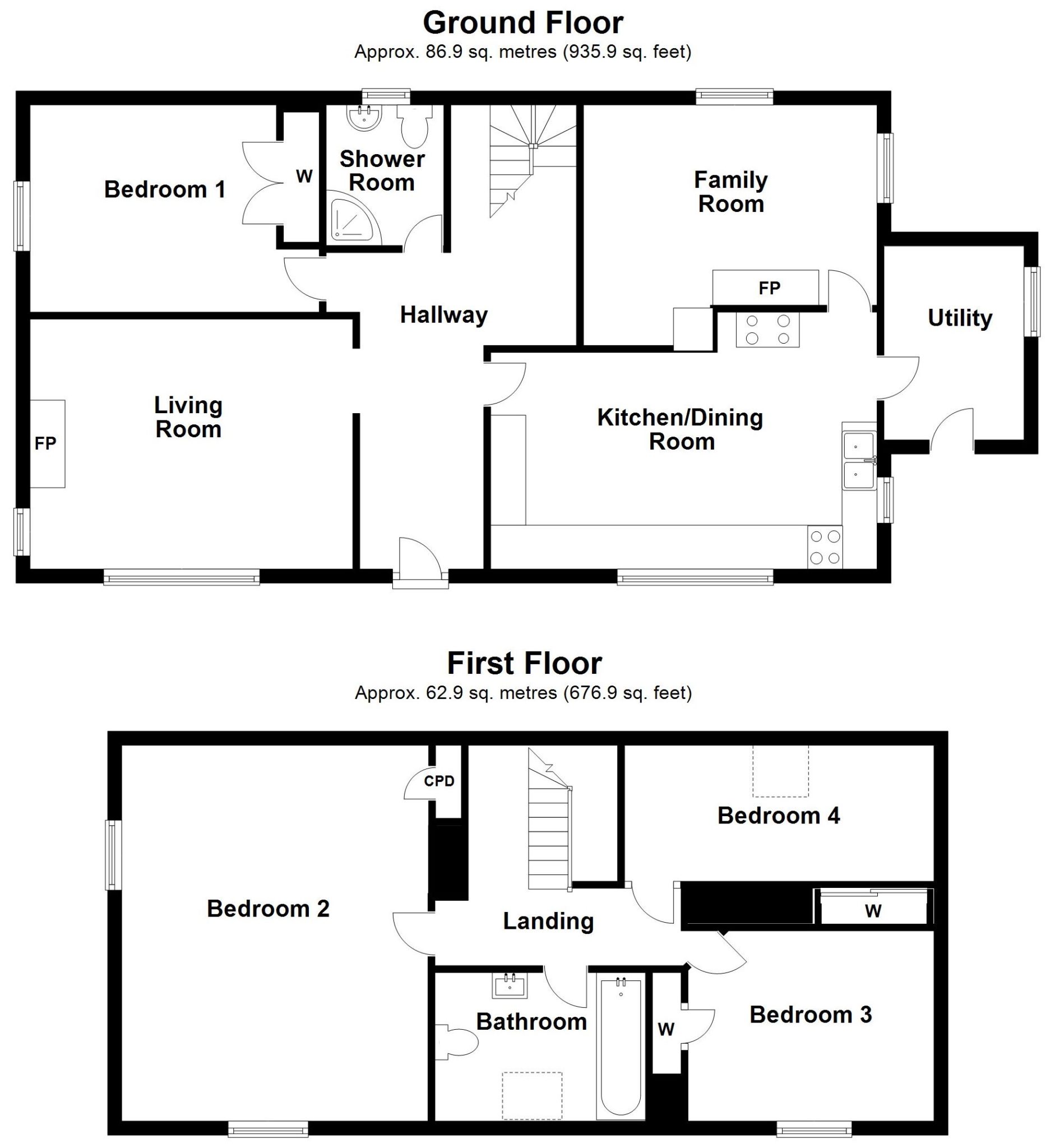 The Berry, Allt nan Subh Floor Plan Isle of Skye Estate Agency